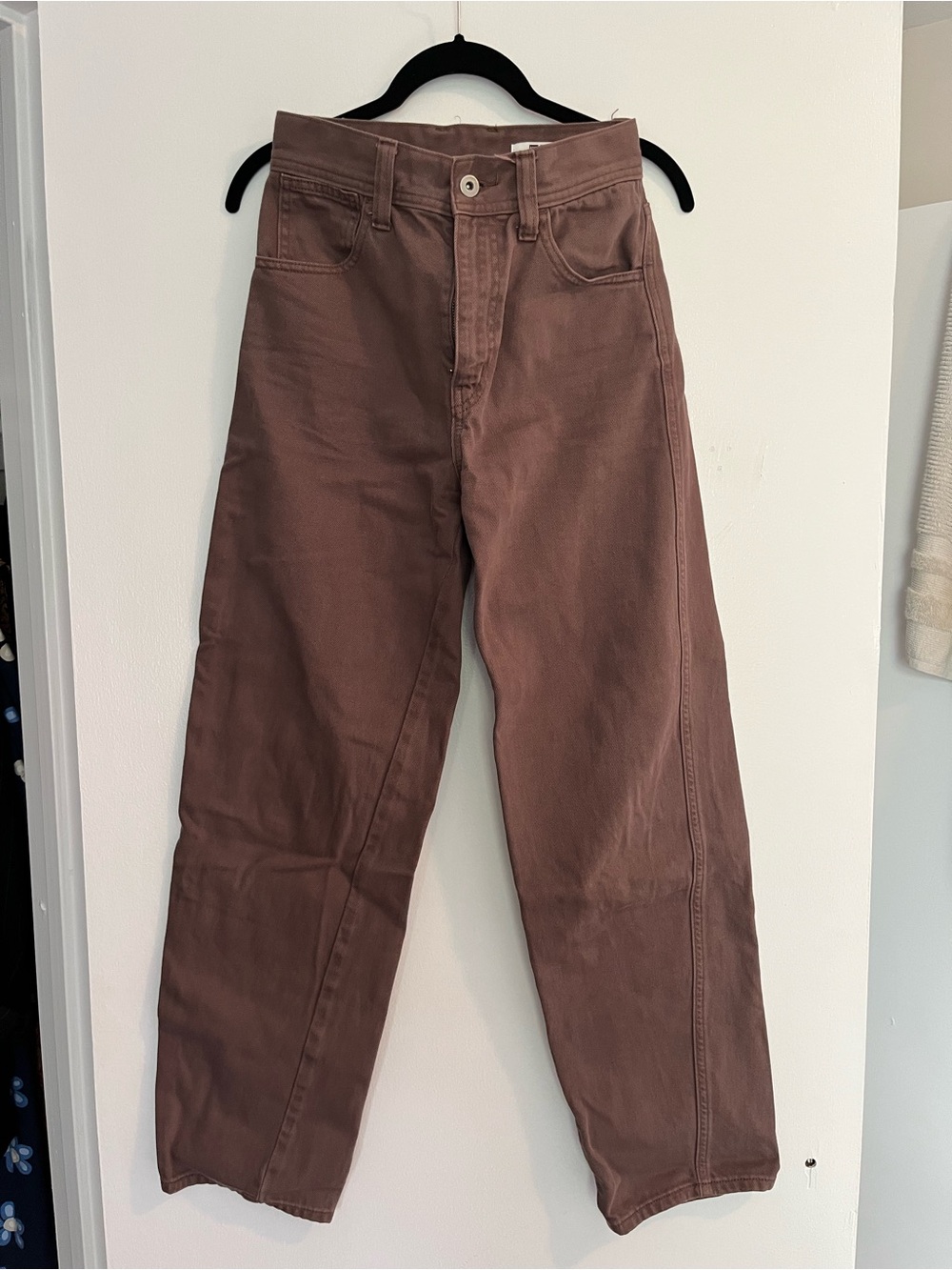 High-Waist Barrel Leg Pants